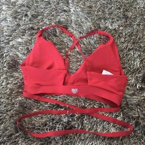 Work out legging and sports bra set.
